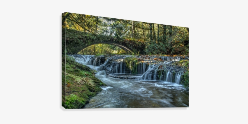 Scenic Drawing Waterfall - Scenic Waterfall Drawing, transparent png download