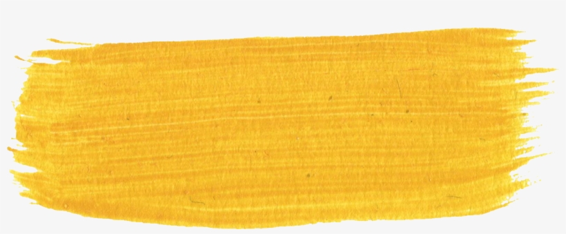 11 Yellow Paint Brush Strokes, transparent png download
