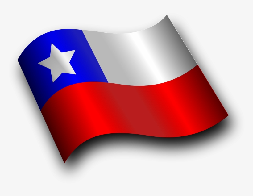 This Graphics Is Chilean Flag 3 About Chile, Chile, - Bandera De Chile Dibujada, transparent png download