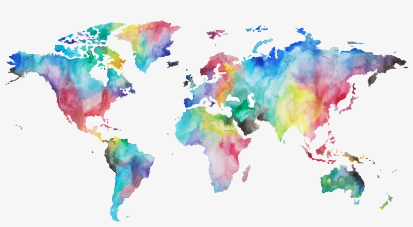 Of Regular People Who Are Changing Their Lives Through - World Map Sticker Small, transparent png download
