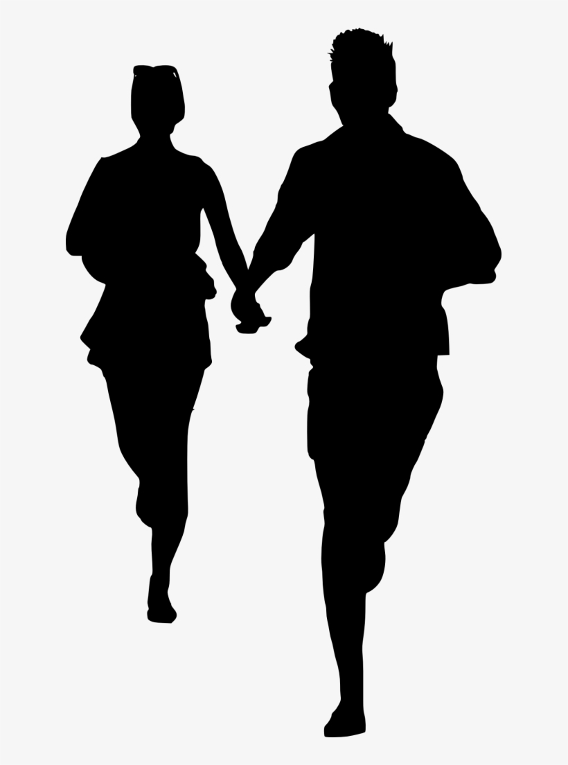 Png File Size - Couple Silhouette Transparent Background, transparent png download