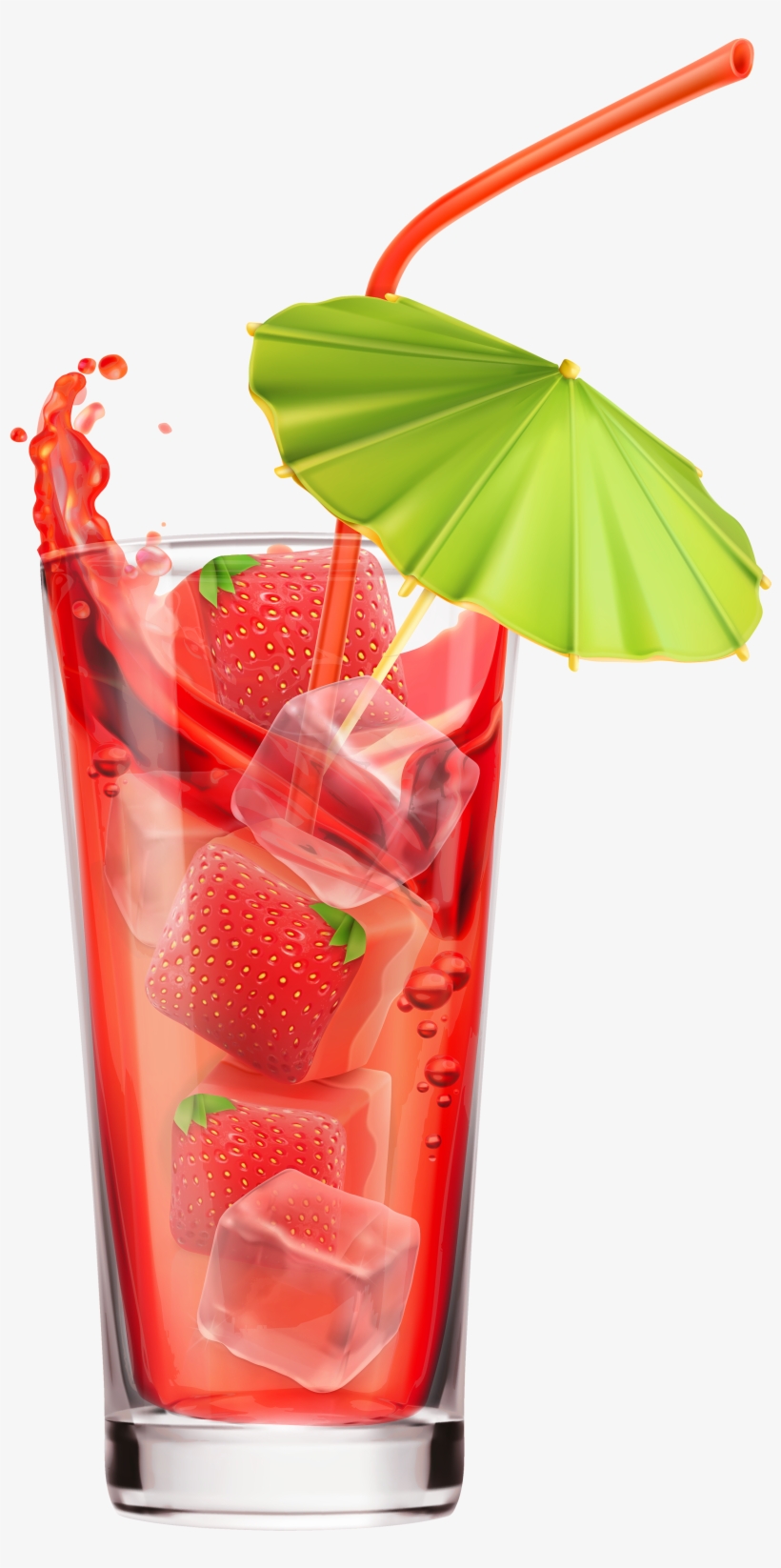 Strawberry Cocktails, Strawberry Juice, High Quality - Cocktail Png, transparent png download
