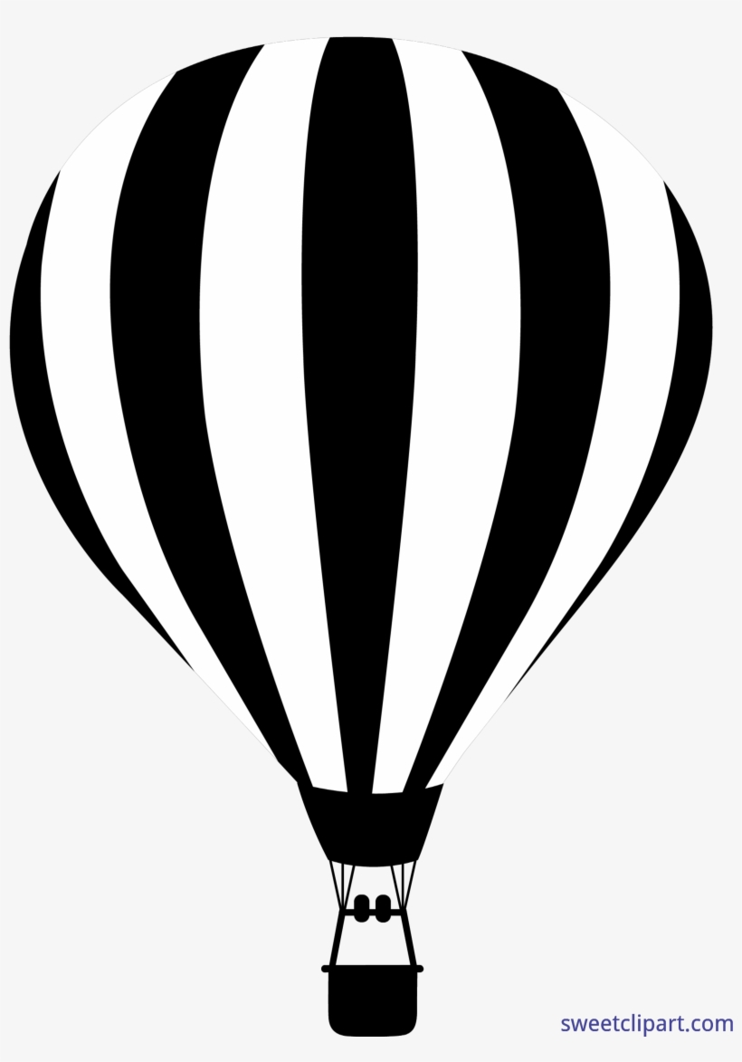 Hot Air Balloon Clipart Scene - Hot Air Balloon Clip Art, transparent png download