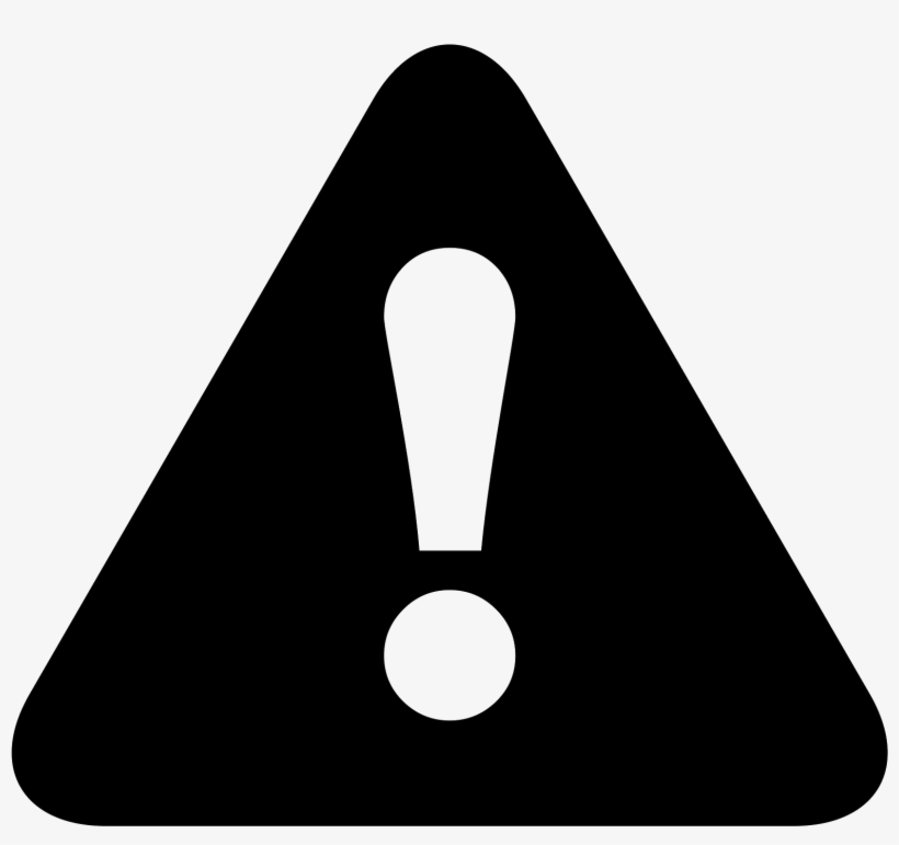 It's An Exclamation Point Drawn Inside Of An Equilateral - Alert Icon, transparent png download