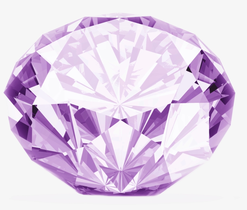 Purple Diamond Png Image - Transparent Background Crystal Png, transparent png download