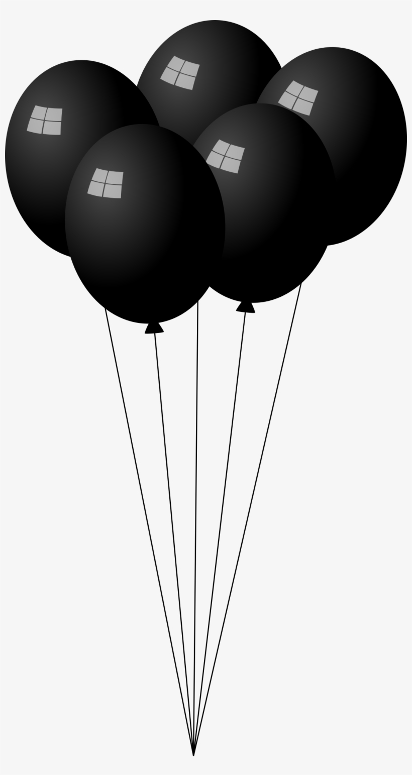 This Free Icons Png Design Of Black Balloons, transparent png download