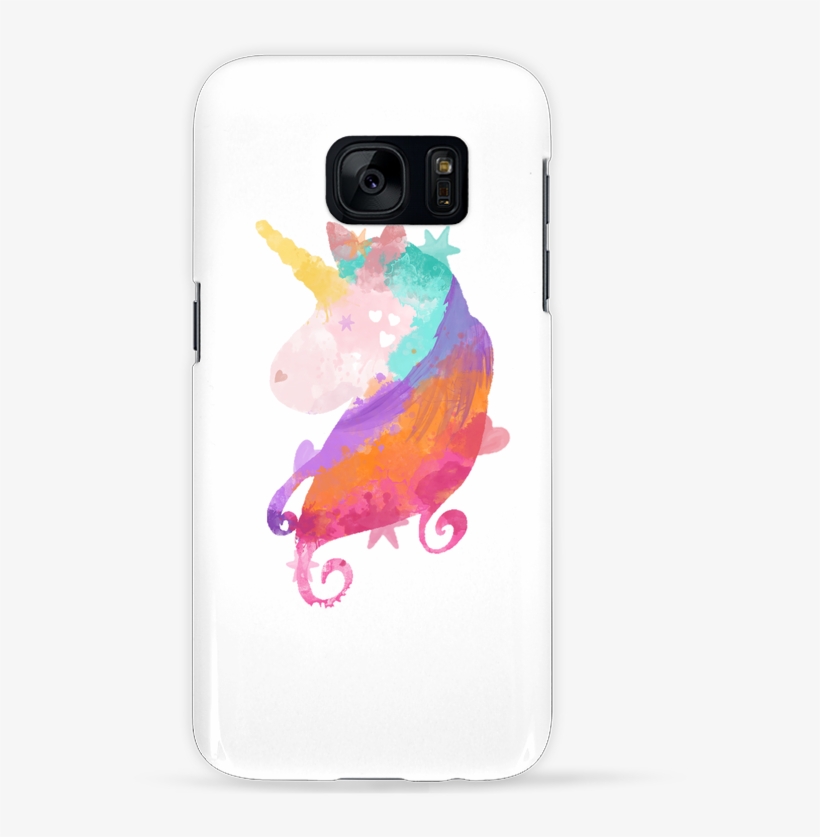 Case 3d Samsung Galaxy S7 Watercolor Unicorn By Pinkglitter - Samsung Galaxy S5, transparent png download
