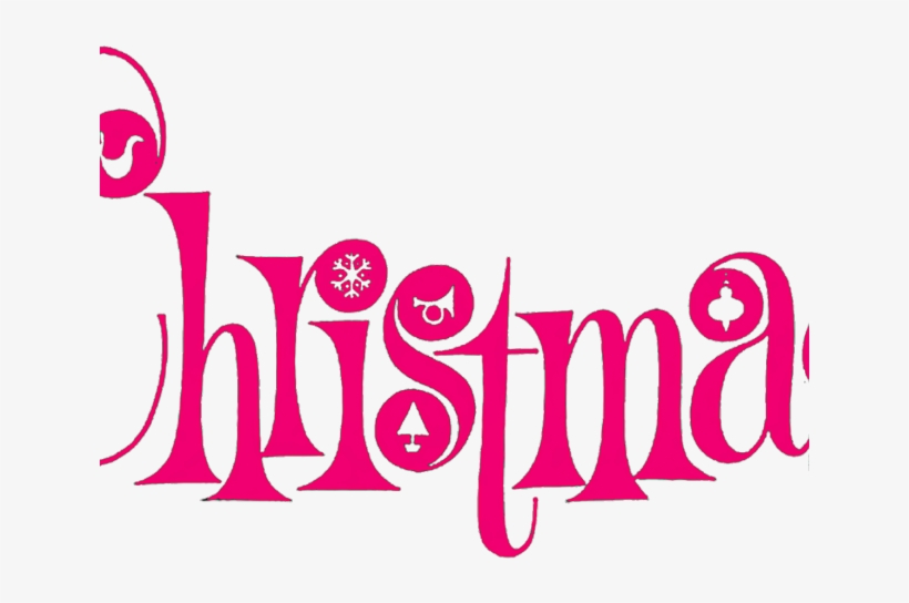 Merry Christmas Text Clipart Pink - Scotch For Christmas, transparent png download