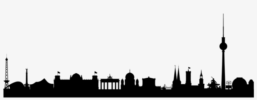 Berlin Skyline Urban Tv Tower Brandenburge - Berlin Skyline, transparent png download