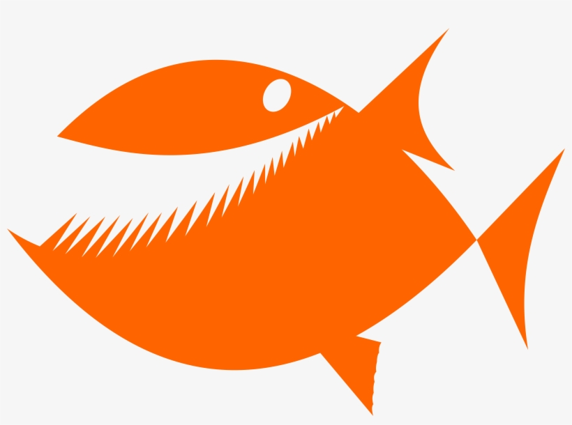Orange Cartoon-fische Karte, transparent png download