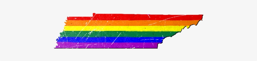 Tennessee Silhouette Lgbt Pride Flag - Tennessee, transparent png download