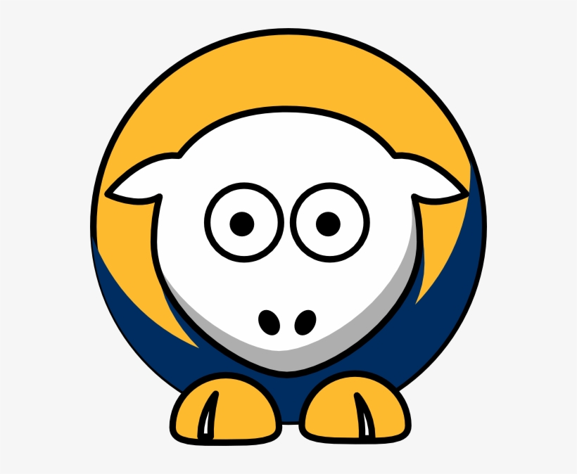 Sheep Nashville Predators Team Colors Clip Art - Yellow Sheep Clipart, transparent png download