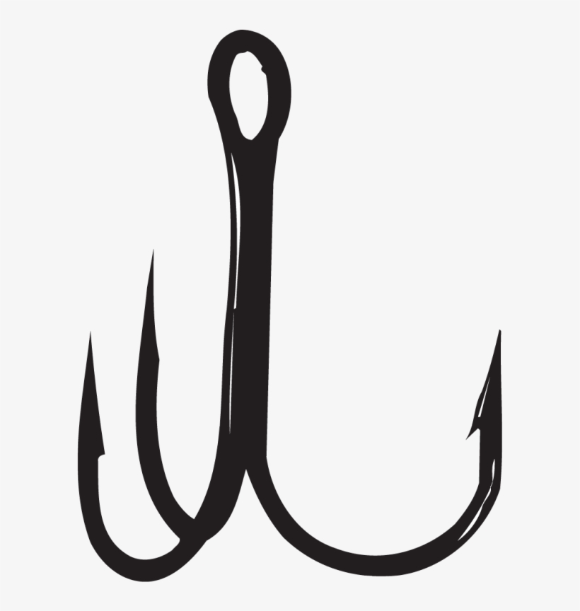 Fish Hook Png - Treble Hook Clipart, transparent png download