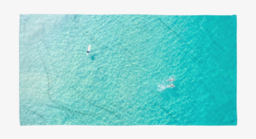 Manhattan Tropics Printed Beach Towel, transparent png download