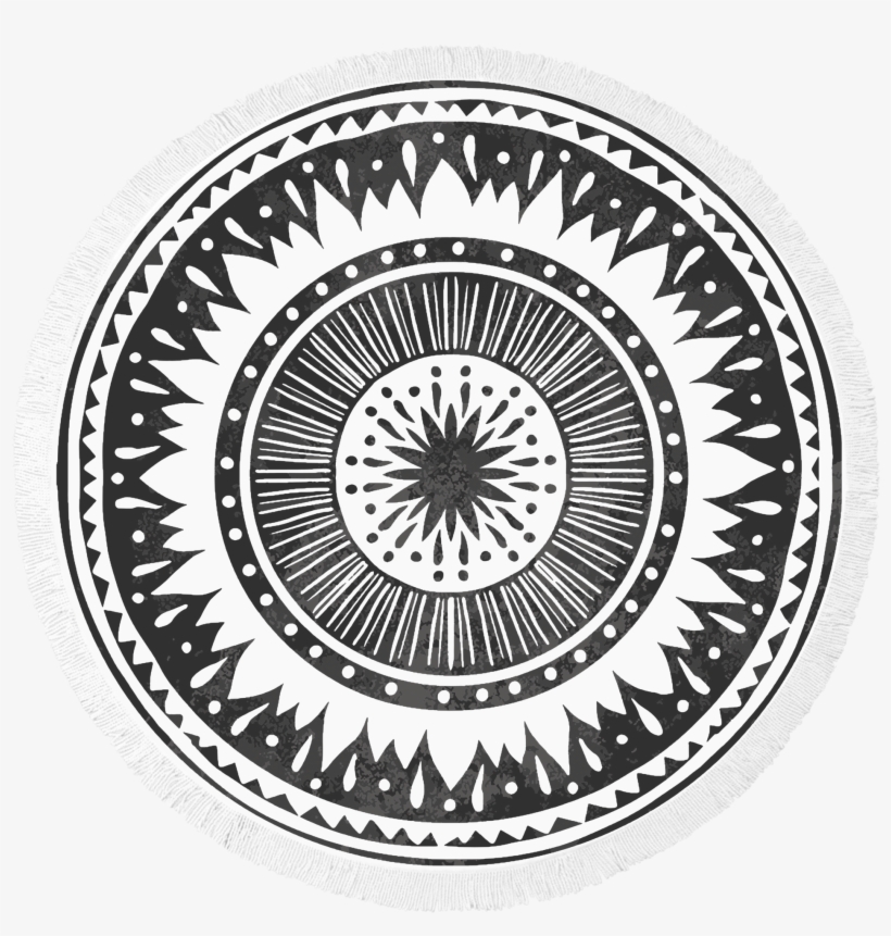 Surya Roundie Beach Towels By Mimosa Inc - Mimosa Inc 5ft Surya Round Beach Towel, transparent png download