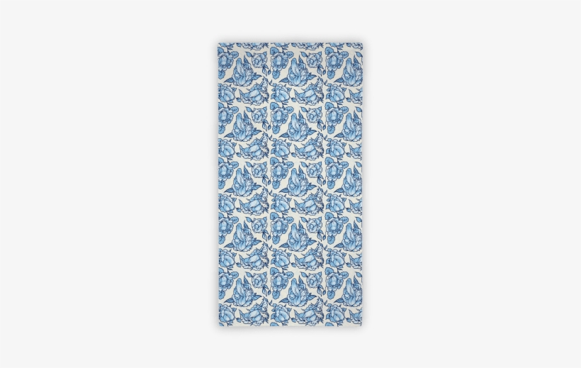 Floral Penis Towel - Floral Penis Pattern Blue Tote Bag: Funny Tote Bag, transparent png download