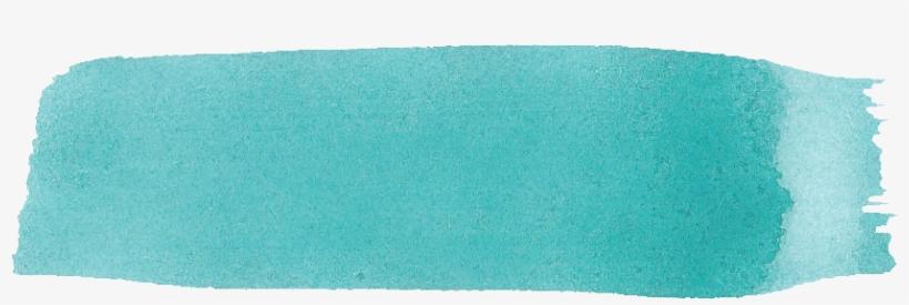 Free Download - Png Watercolor Stroke Turquoise, transparent png download