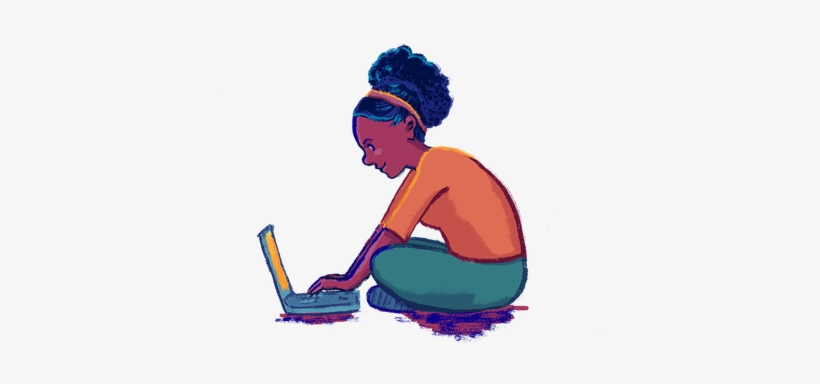 Illo Computergirl Final, transparent png download