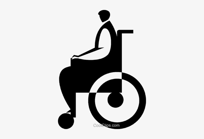 Person In A Wheelchair Royalty Free Vector Clip Art, transparent png download
