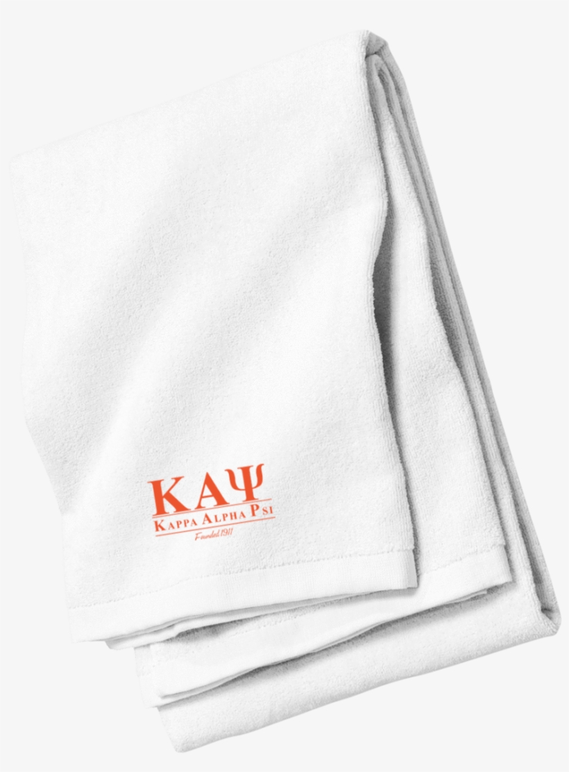 Kappa Alpha Psi Beach Towel - Port Authority Pt42 Beach Towel, White - One Size, transparent png download