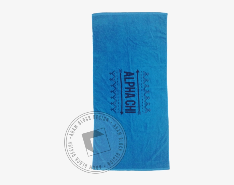 Alpha Chi Omega Arrow Beach Towel - Paper, transparent png download