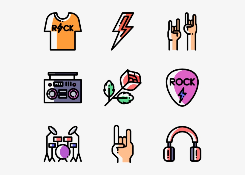Rock And Roll - Amusement Park Icons, transparent png download