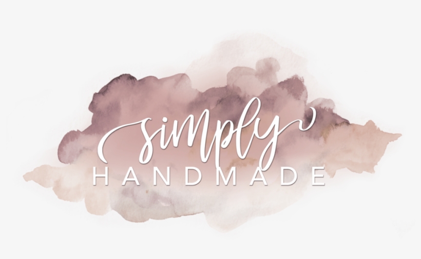 Simply Handmade Logo Transparent Bkg - Pink Watercolor Gradient, transparent png download
