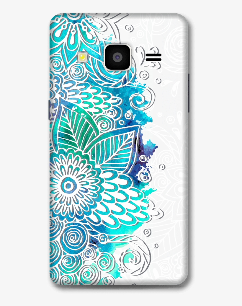 Blue Watercolor Flowers White Background - Still Poster Print By Kimberly Allen, transparent png download