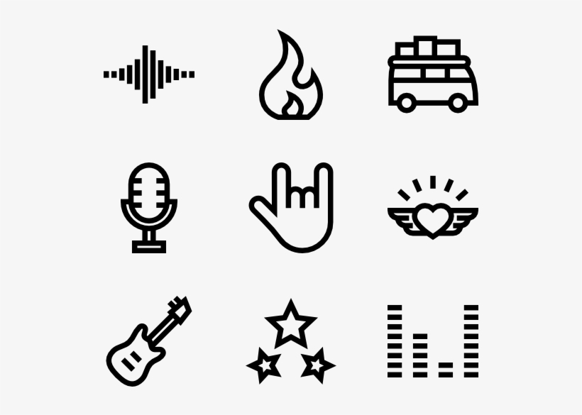 Rock & Roll 50 Icons - Iconos Del Rock And Roll, transparent png download