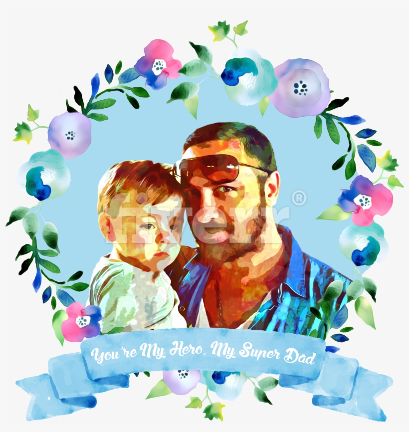 Paint A Lovely Watercolor Portrait For Mother,father - Süße Gruß-karte Der Foto-mutter Tages Karte, transparent png download
