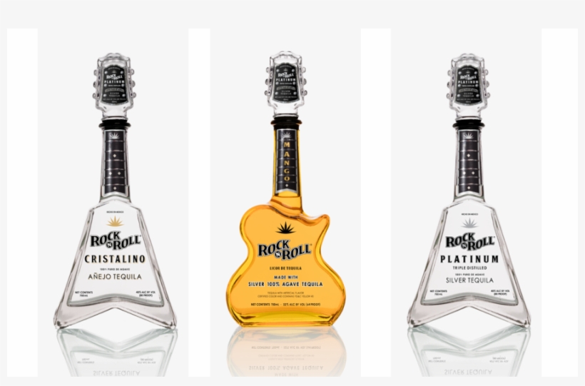 Rock N Roll Tequila - Tequila In A Guitar Shaped Bottle Transparent PNG