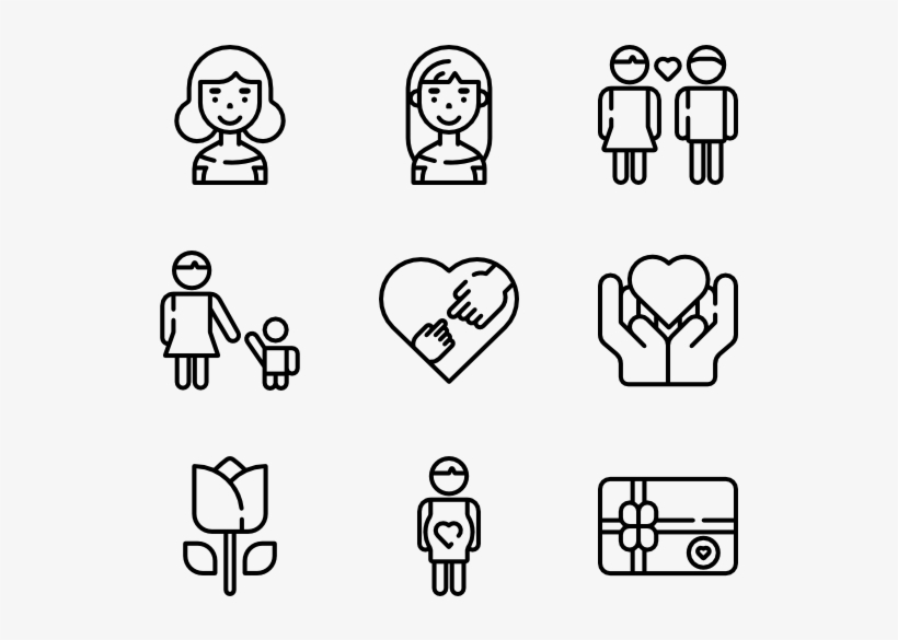 Mothers Day - Couple Icon Transparent Background, transparent png download