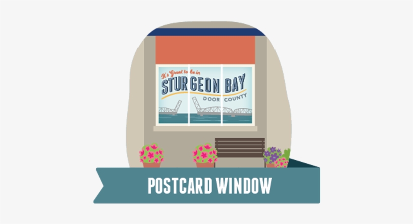 Postcard Window Selfie Yourself In Front Of The Visitor - Graphic Design, transparent png download