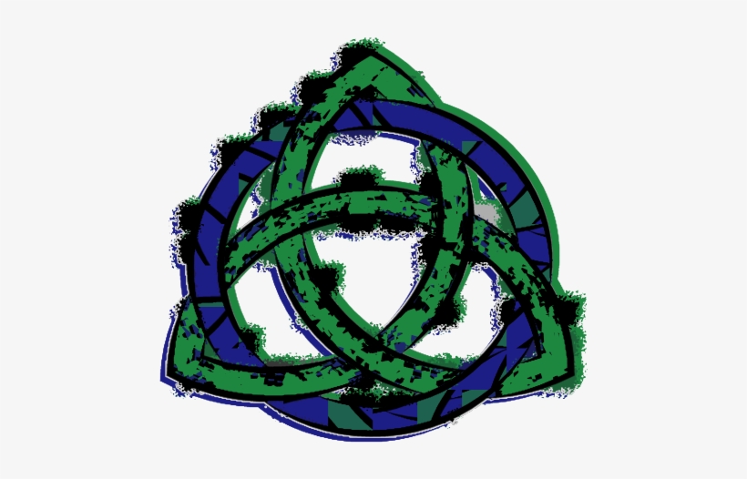 Abstract Triquetra - - Abstract Triquetra Shower Curtain, transparent png download