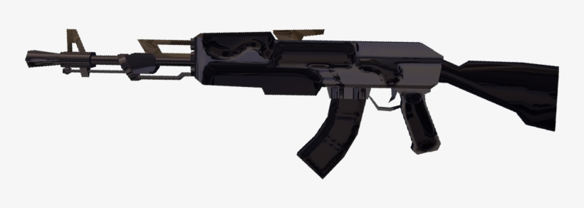 Weapon Rifle Ak Black - Rifle, transparent png download