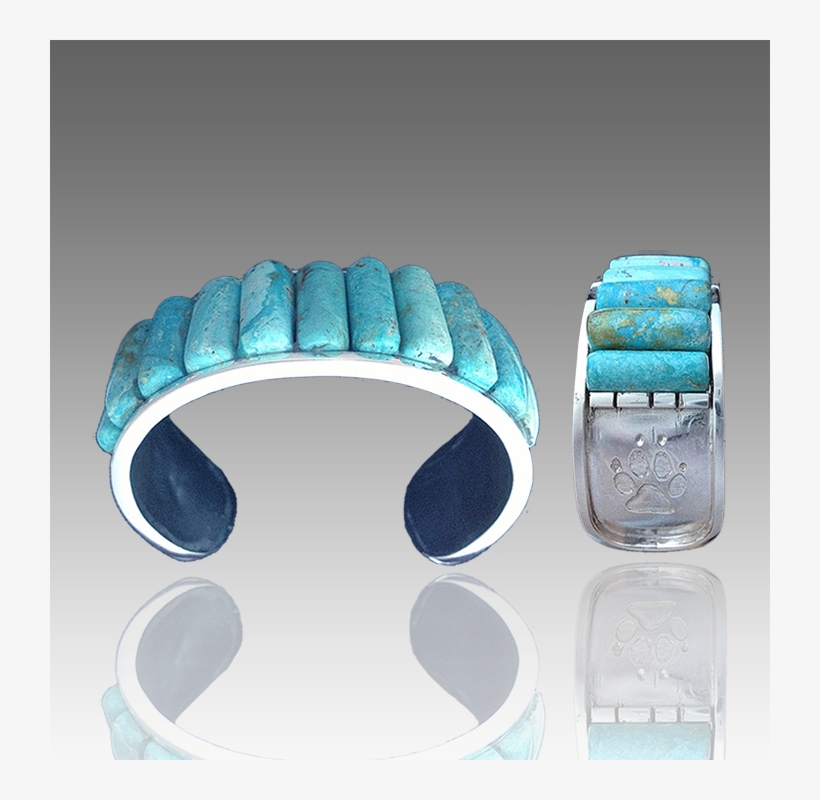 Wolf Print Cuff - Silver, transparent png download