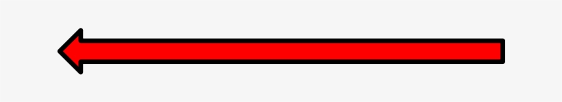 Red Arrow Pointing Left - Coquelicot, transparent png download