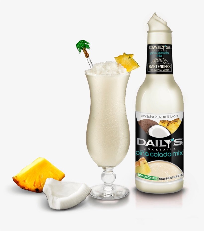 Piña Colada - Dailys Mixer Daily's Cocktail Mixer Banana 1 Liter, transparent png download