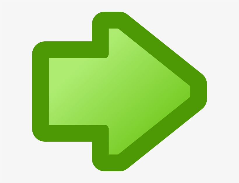 Green Arrow Pointing Right - Strzałka W Prawo Zielona, transparent png download