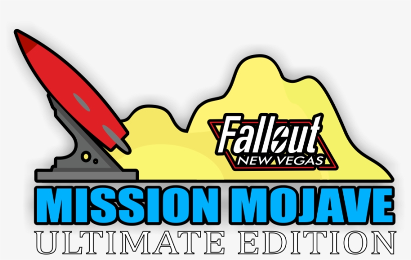 Ultimate Edition At Fallout New Vegas Fallout New Vegas Logo 6 Black Vinyl Car Truck Decal Transparent Png 9x530 Free Download On Nicepng