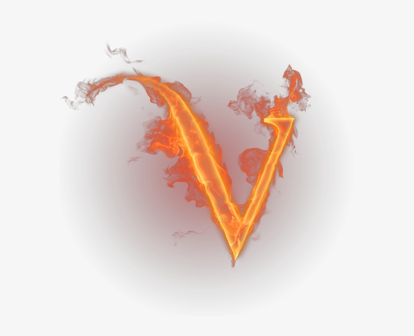 Английский Алфавит, Огненная Буква V, Огонь, Пламя, - V On Fire Transparent, transparent png download