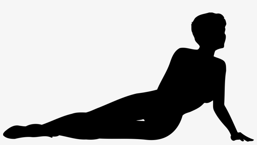Silhouette Woman Female Computer Icons - Woman Lying Silhouette, transparent png download