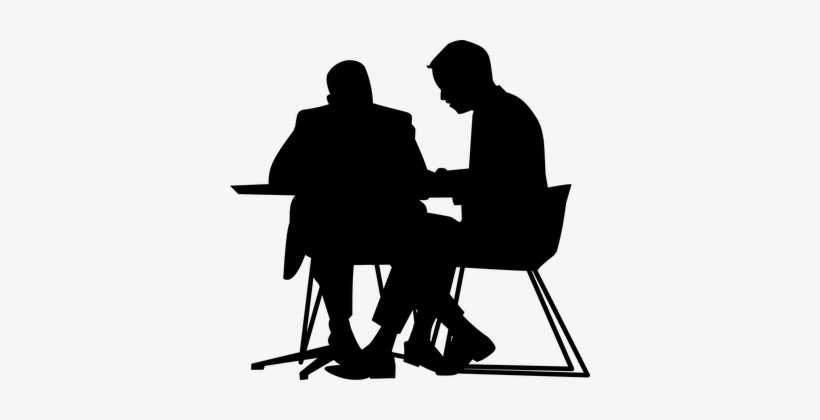 Office, Business, Work, Meeting - Business Meeting Silhouette, transparent png download