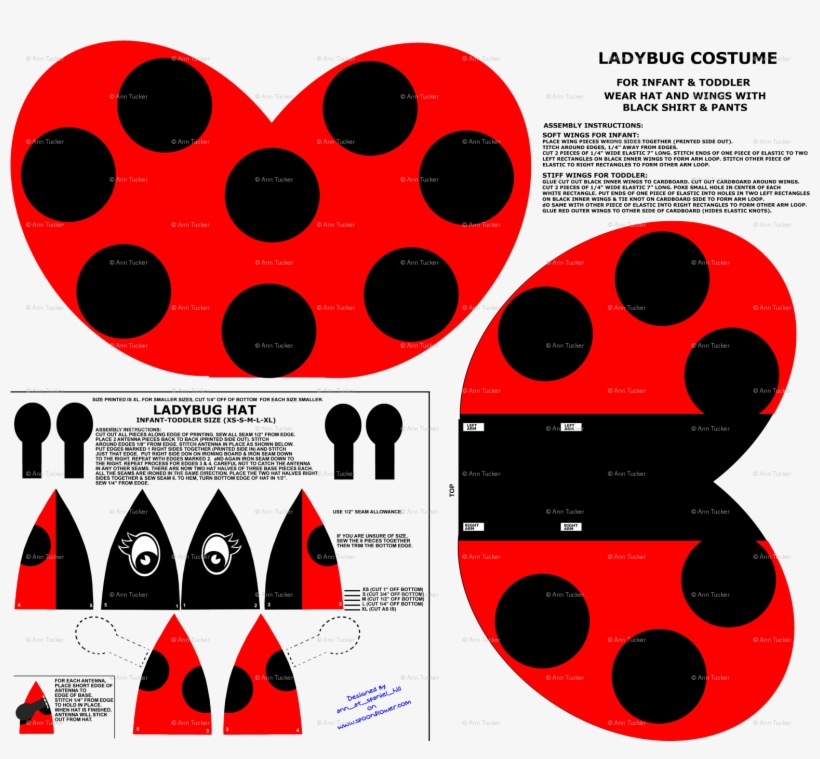 Ladybug Costume Infant/toddler Fabric - Circle, transparent png download
