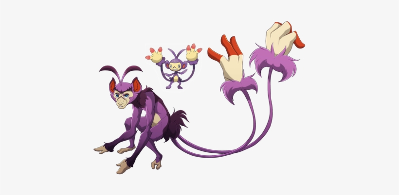 Ambipom- Gross Monkey Hands By Blueharuka - Monkey With Hand For Tail, transparent png download