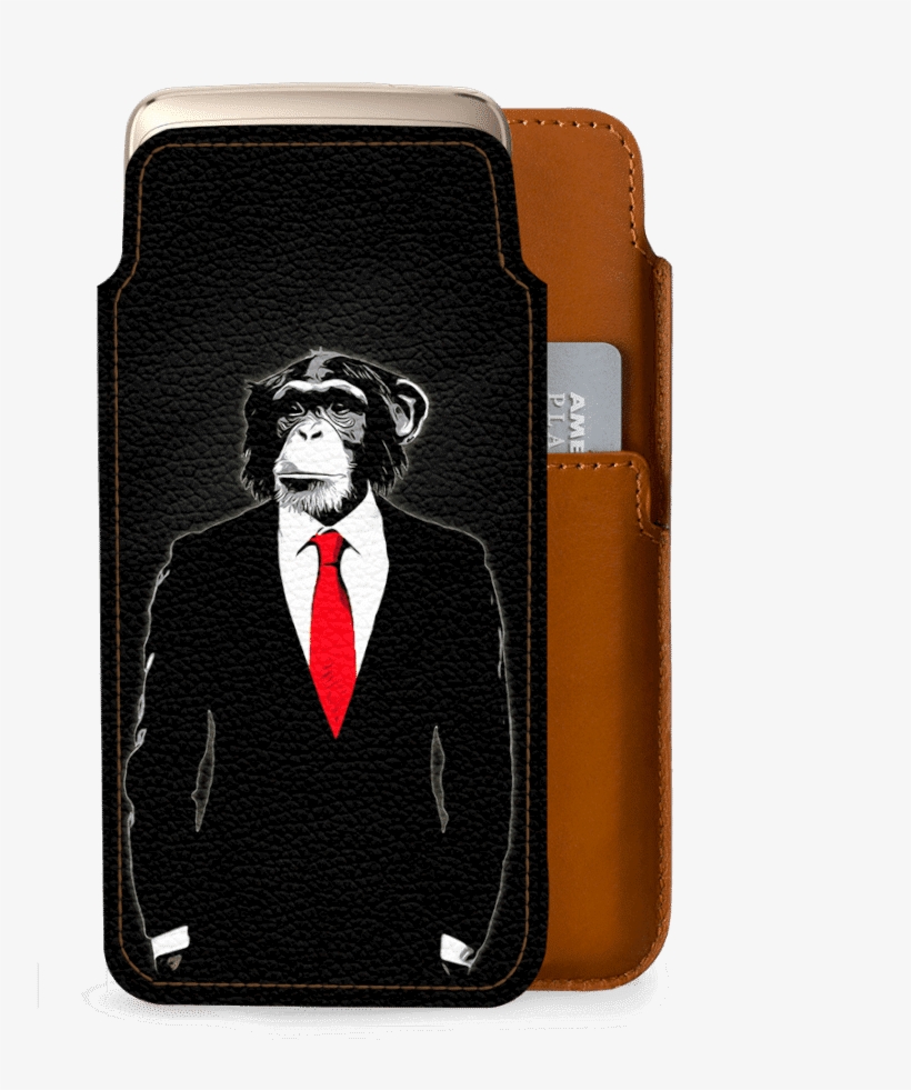 Dailyobjects Domesticated Monkey Real Leather Wallet - Domesticated Monkey Iphone 6 Slim Case By Nicklas Gustafsson, transparent png download