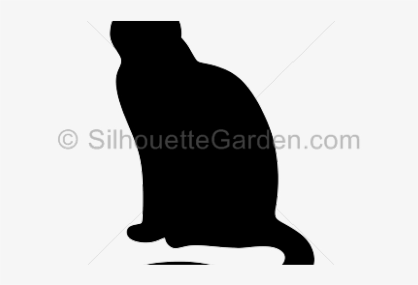 Sitting Cat Silhouette - Claro Americas, transparent png download