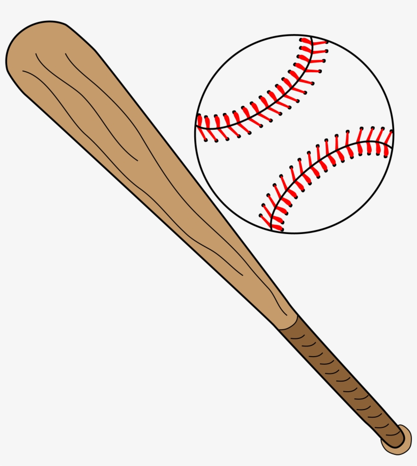 Baseball With Kevlarâ® Seams Sports - Softball Bat And Ball, transparent png download