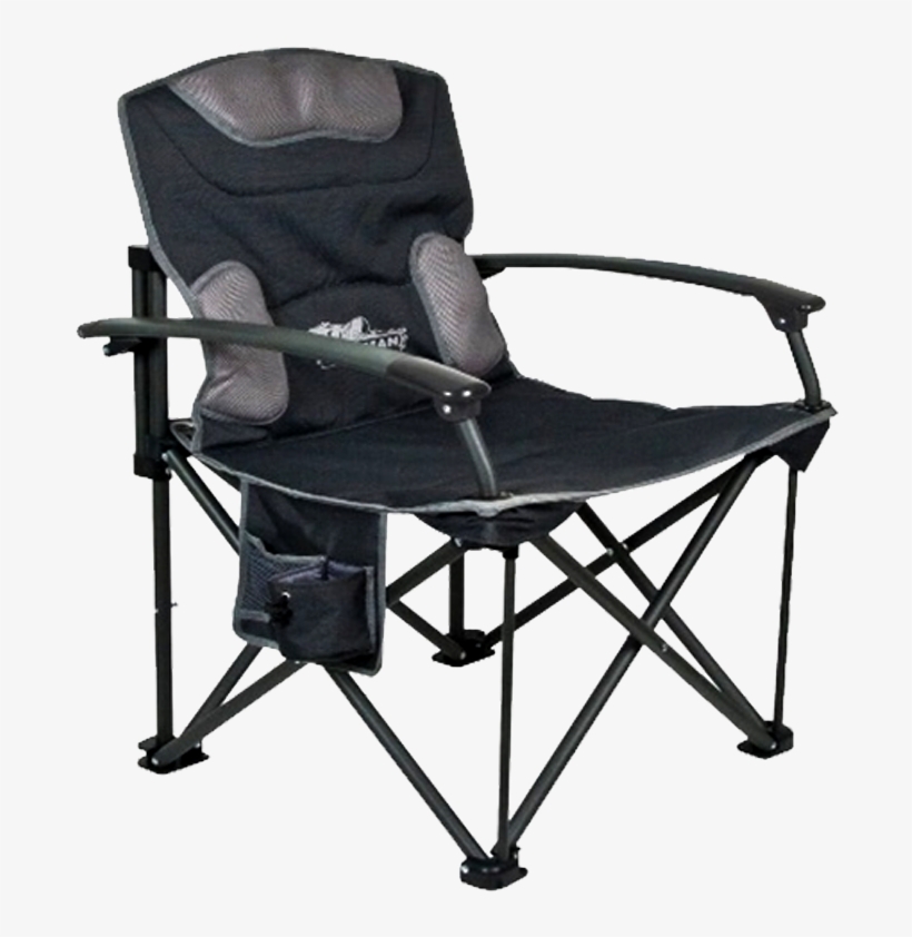 Strong Arm Chair - Companion Rhino Deluxe Folding Camp Chair & Armrests, transparent png download