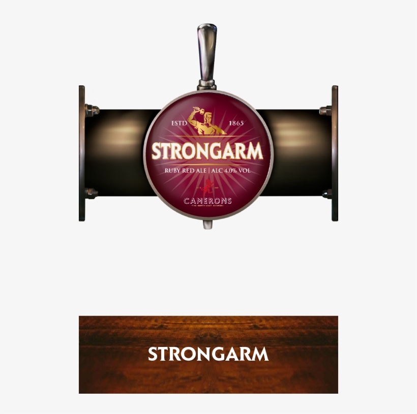 Strongarm - Pump Clip - Camerons Brewery - Brewery, transparent png download